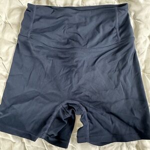 Women's navy High-Waisted Shorts